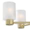 Westinghouse Chandelier 60W 5-Light Sylvestre Champagne Brass Frosted Glass 6127000 - alternate 8